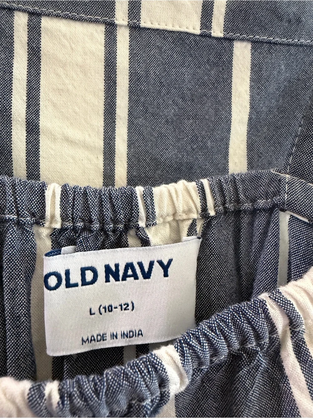 Old Navy Blue and White Striped Sundress